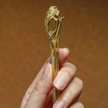 Load image into Gallery viewer, Red-Crowned Crane Hairpin