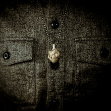 Load image into Gallery viewer, Skull with Vipers (Polished Silver)