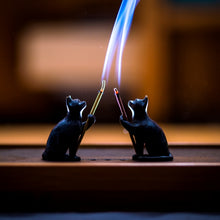 Load image into Gallery viewer, Brass Cat Incense burner