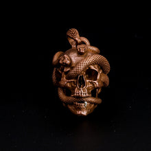 Load image into Gallery viewer, Skull with Vipers (Copper)