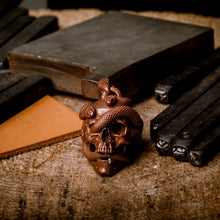 Load image into Gallery viewer, Skull with Vipers (Copper)