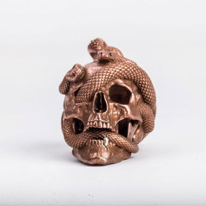 Skull with Vipers (Copper)