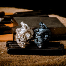 Load image into Gallery viewer, Skull with Vipers (Silver)