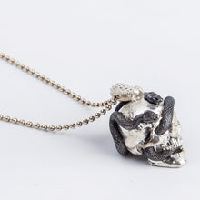 Load image into Gallery viewer, Skull with Vipers (Silver, Limited Edition)