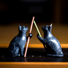 Load image into Gallery viewer, Brass Cat Incense burner