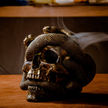 Load image into Gallery viewer, Skull with Vipers Big (Bronze)