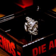 Load image into Gallery viewer, Skull with Vipers (Polished Silver)