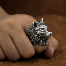Load image into Gallery viewer, Wolf Ring (925 Silver)