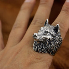 Load image into Gallery viewer, Wolf Ring (925 Silver)