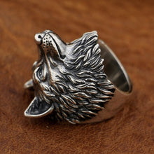 Load image into Gallery viewer, Wolf Ring (925 Silver)