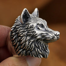 Load image into Gallery viewer, Wolf Ring (925 Silver)