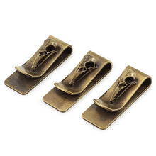Load image into Gallery viewer, Crow Skull Money Clip