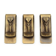 Load image into Gallery viewer, Crow Skull Money Clip