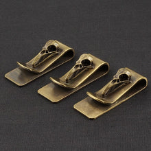 Load image into Gallery viewer, Crow Skull Money Clip