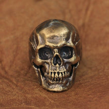 Load image into Gallery viewer, Skull Ring (Brass)