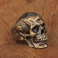 Load image into Gallery viewer, Skull Ring (Brass)