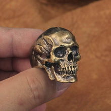 Load image into Gallery viewer, Skull Ring (Brass)
