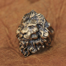 Load image into Gallery viewer, Lion Ring (Brass)