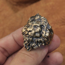 Load image into Gallery viewer, Lion Ring (Brass)