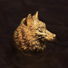 Load image into Gallery viewer, Wolf Ring (Gold)