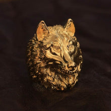 Load image into Gallery viewer, Wolf Ring (Gold)