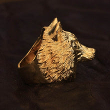 Load image into Gallery viewer, Wolf Ring (Gold)