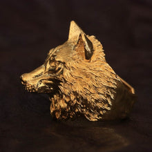 Load image into Gallery viewer, Wolf Ring (Gold)