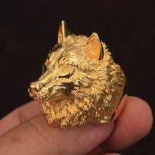 Load image into Gallery viewer, Wolf Ring (Gold)