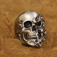 Load image into Gallery viewer, Fire Skull Ring (Cupronickel)