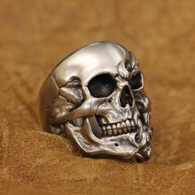 Load image into Gallery viewer, Fire Skull Ring (Cupronickel)