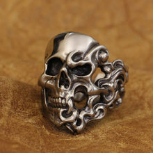 Load image into Gallery viewer, Fire Skull Ring (Cupronickel)