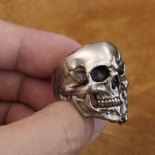 Load image into Gallery viewer, Fire Skull Ring (Cupronickel)