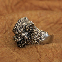 Load image into Gallery viewer, Chinese Lion Ring (Cupronickel)