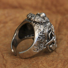 Load image into Gallery viewer, Dragon Skulls Ring (Cupronickel)