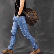 Load image into Gallery viewer, Leather duffle bag