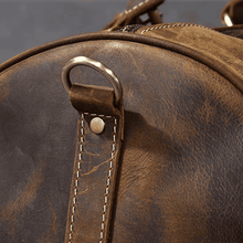 Load image into Gallery viewer, Leather duffle bag