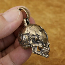 Load image into Gallery viewer, Skull with Cross (Brass)