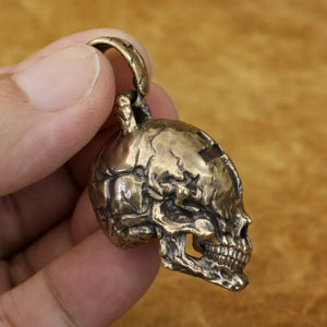 Skull with Cross (Brass)