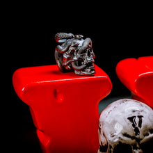 Load image into Gallery viewer, Skull with Vipers (Silver)