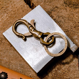 Handmade key ring clip