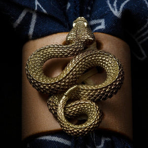 Hat Pin Accessory Rattlesnake Metal Lapel Pin - 0.75 Inch Hat