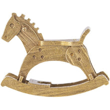 Load image into Gallery viewer, Brass Wooden Horse