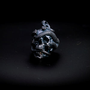 Skull with Vipers (Silver)