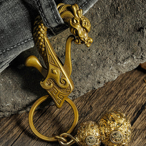 Dragon keychain hot sale