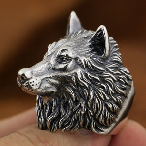 Wolf Ring (925 Silver)