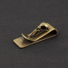 Load image into Gallery viewer, Crow Skull Money Clip