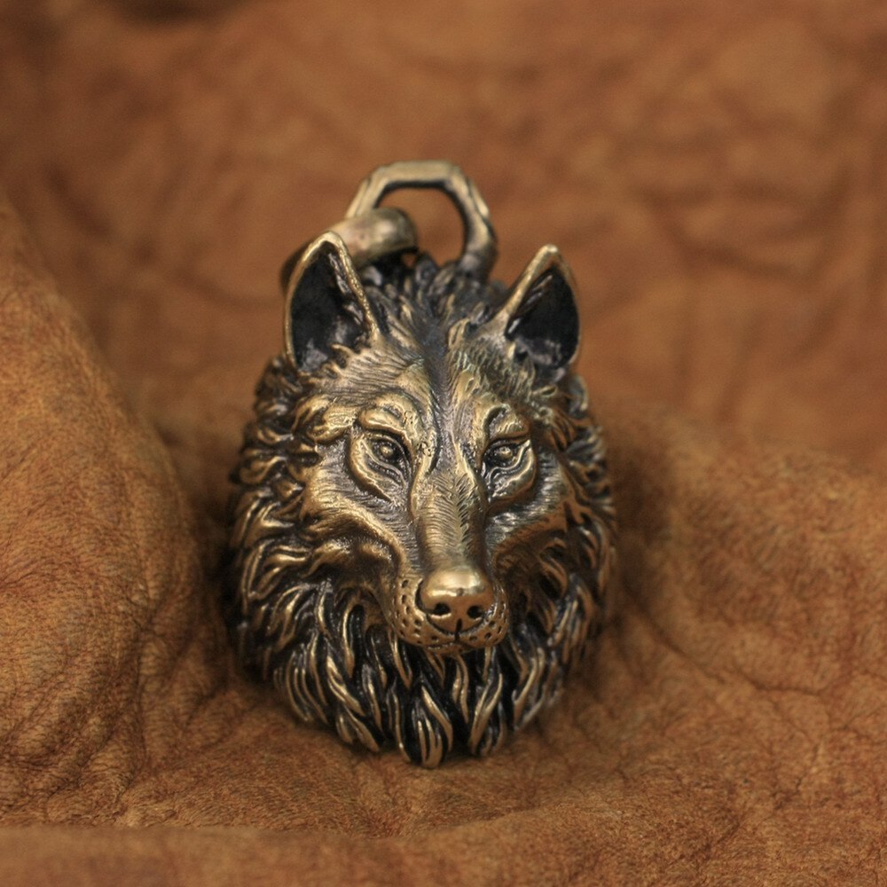 Wolf Pendant (Brass)
