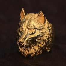 Load image into Gallery viewer, Wolf Ring (Gold)