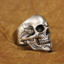 Load image into Gallery viewer, Fire Skull Ring (Cupronickel)