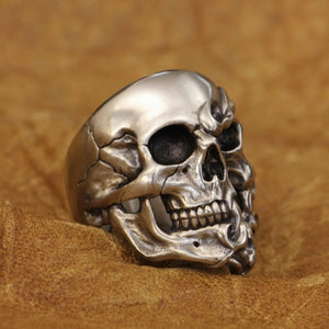 Fire Skull Ring (Cupronickel)